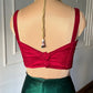 Pure Silk Red Sleeveless Blouse