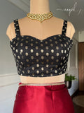 Silk Black Sleeveless Blouse