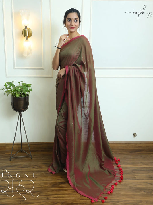 Jugnu Seher Mul Cotton Saree