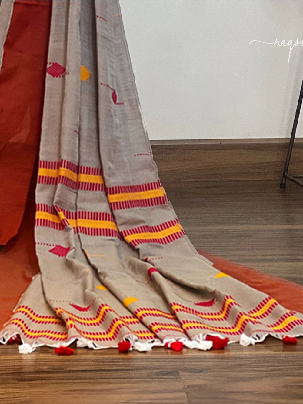 Light Brown Cotton Saree