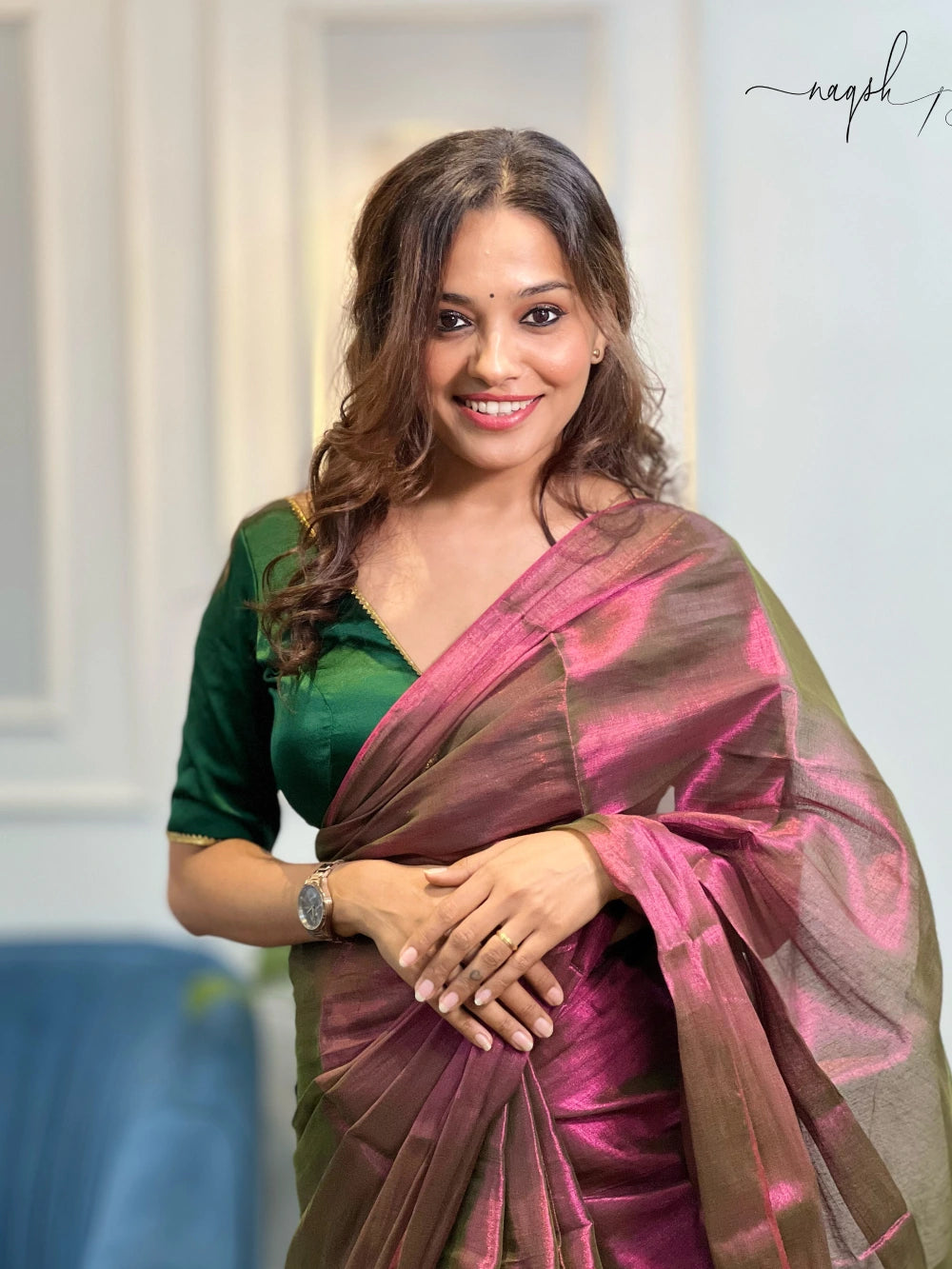 Raaga Bronze Tissue Saree