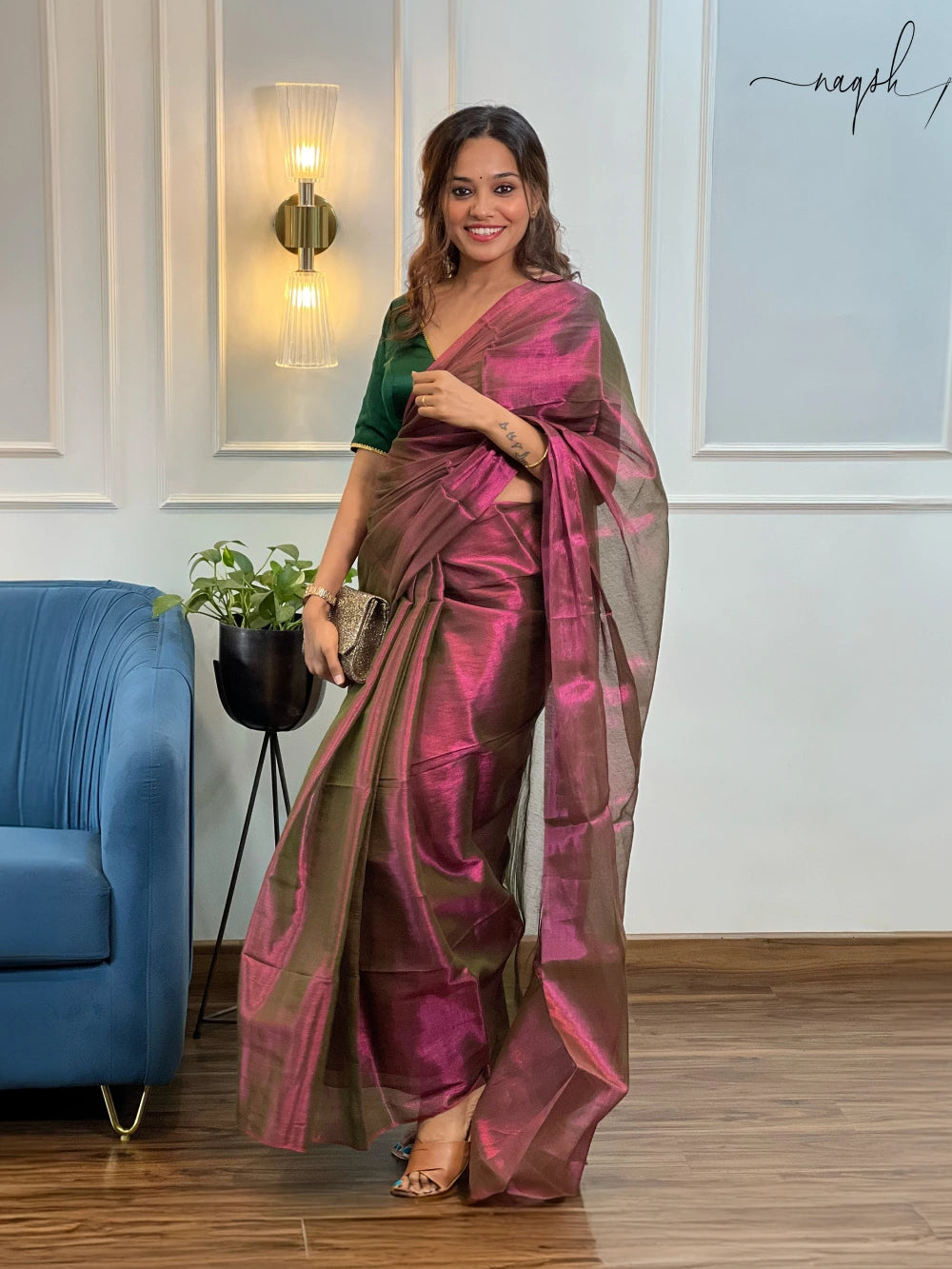 Raaga Bronze Tissue Saree