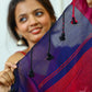 Blue Pink Cotton Saree