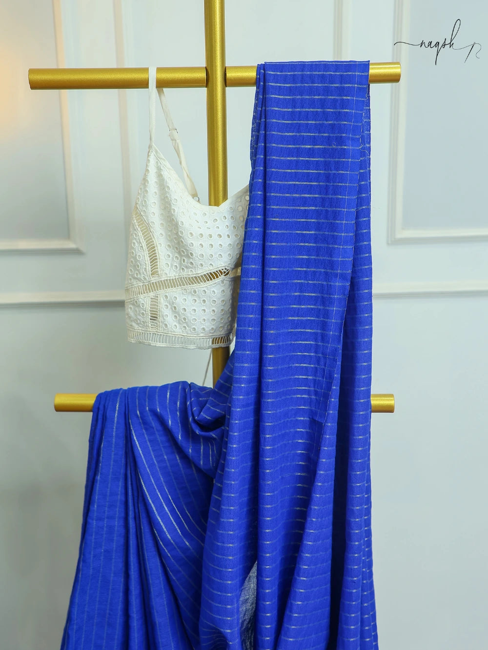 Blue Cotton Saree