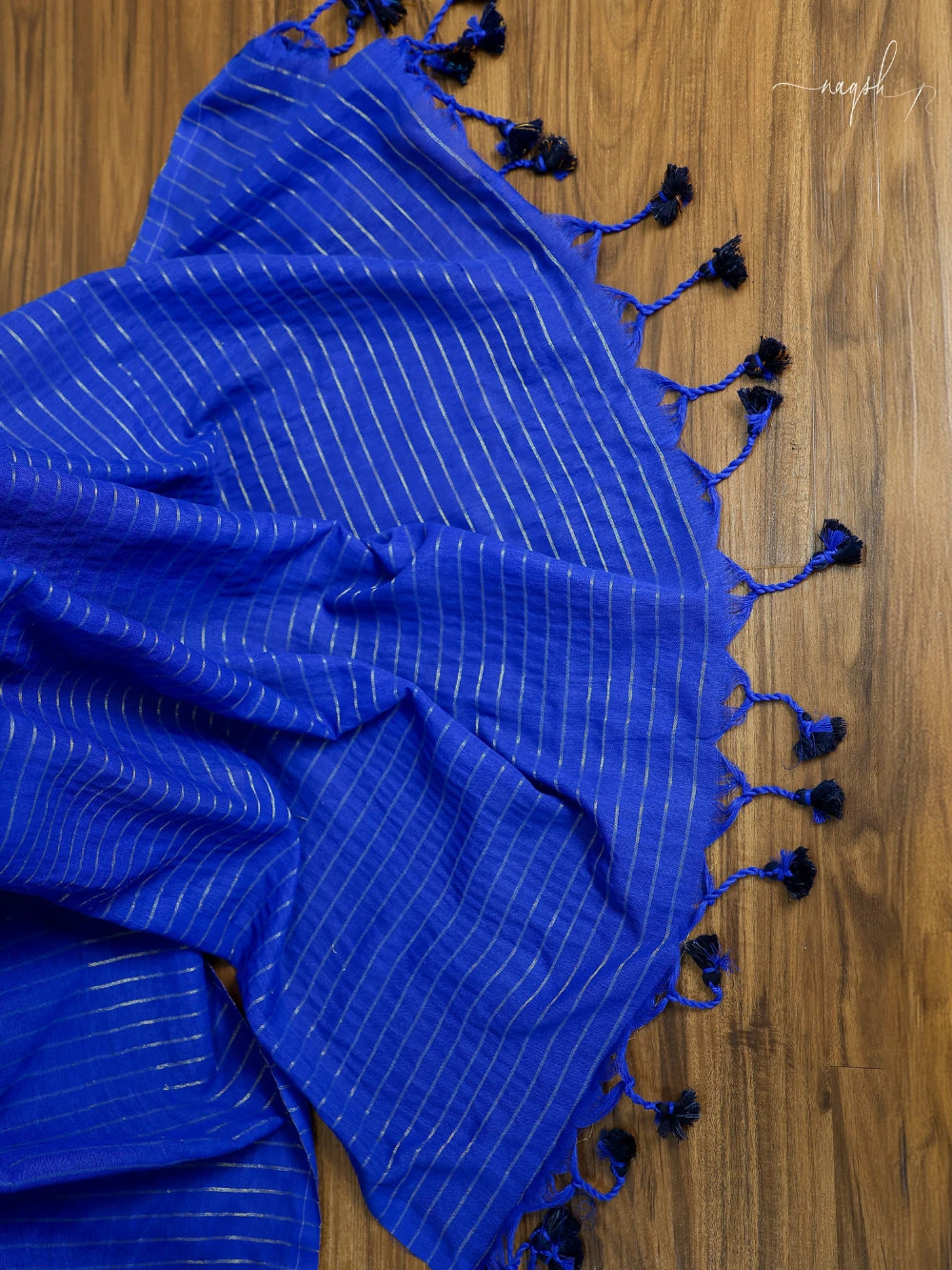 Blue Cotton Saree