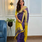 Pure Linen Purple Saree