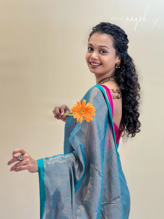 Peacock Green Saree