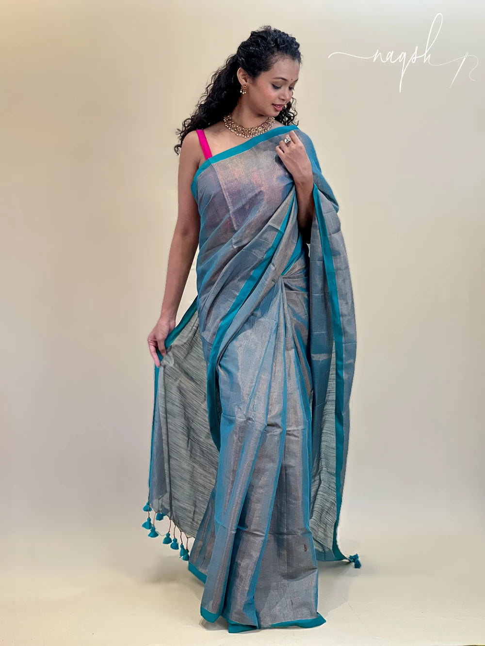 Peacock Green Saree