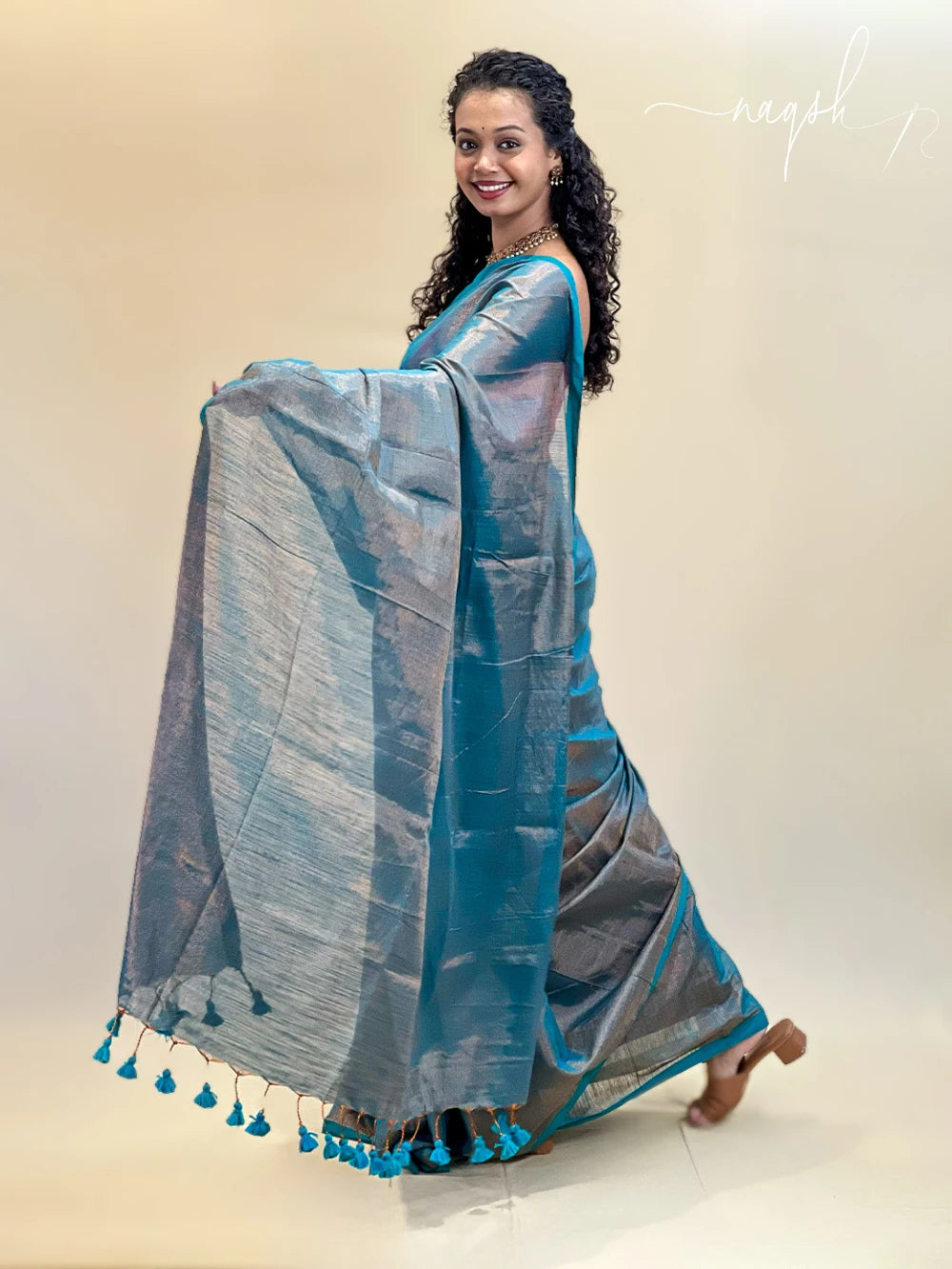 Peacock Green Saree