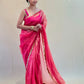 Soft Light Peach Organza Saree