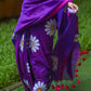 Violet Mul Cotton Saree