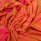 Oranage Mul Cotton Saree