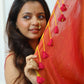 Oranage Mul Cotton Saree