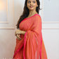 Oranage Mul Cotton Saree