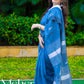 Blue Cotton Silk Saree