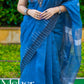 Blue Cotton Silk Saree