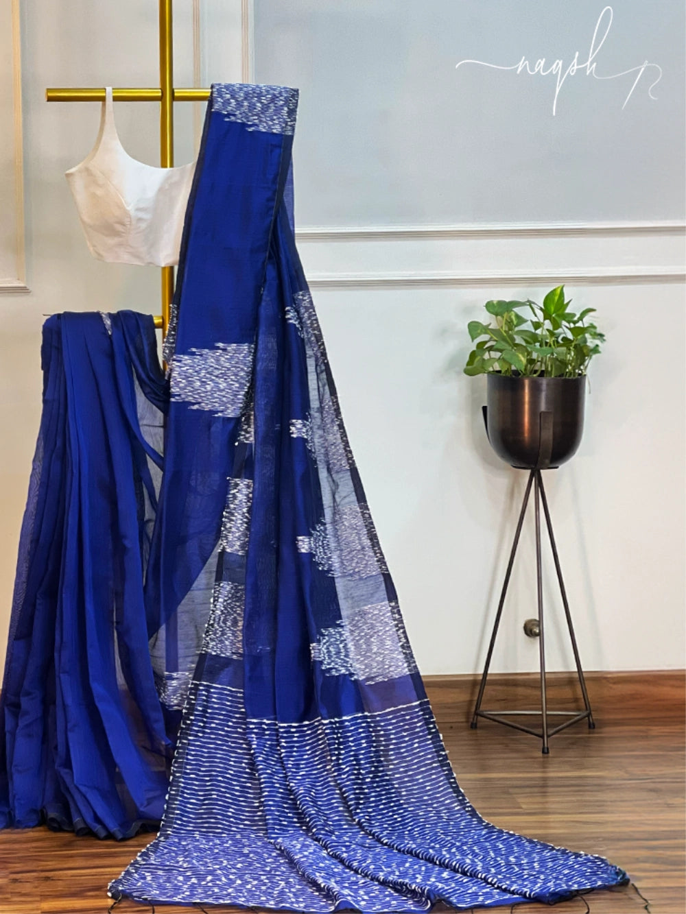 Meher Neela Cotton Silk Saree