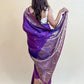 Katan Silk Dual Tone Purple Saree