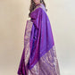 Katan Silk Dual Tone Purple Saree