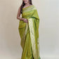 Katan Silk Dual Tone Green Saree