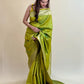 Katan Silk Dual Tone Green Saree