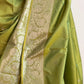 Katan Silk Dual Tone Green Saree