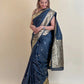 Katan Silk Dual Tone Black Saree