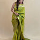 Katan Silk Dual Tone Green Saree