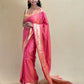 Katan Silk Dual Tone Peach Saree