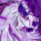 Purple White Mul Cotton Saree